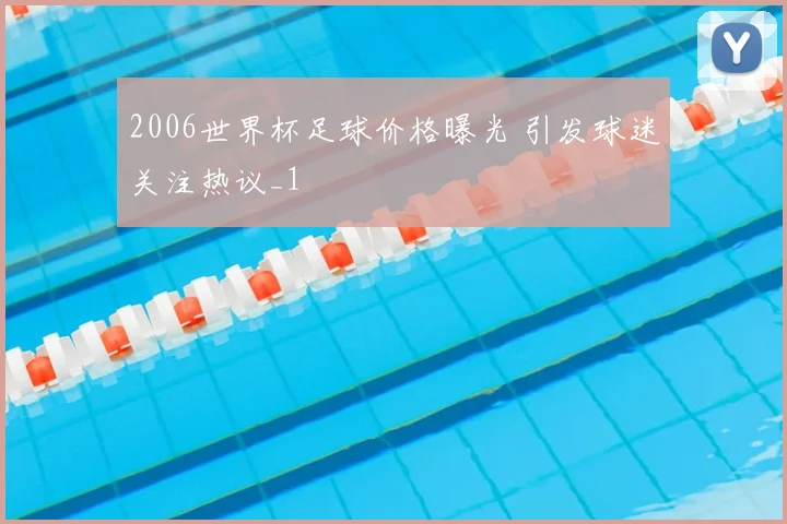 2006世界杯足球价格曝光 引发球迷关注热议_1