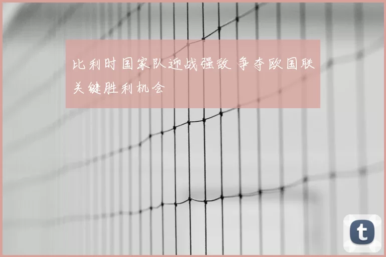 比利时国家队迎战强敌 争夺欧国联关键胜利机会