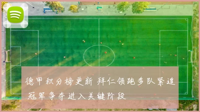 德甲积分榜更新 拜仁领跑多队紧追 冠军争夺进入关键阶段